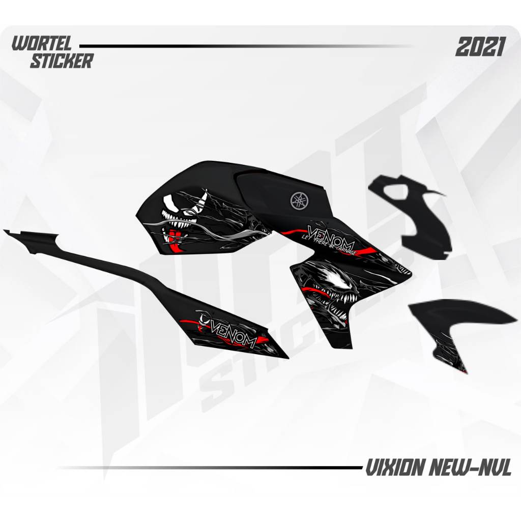Striping Vixion New - Stiker Transparan Vixion NVL Venom