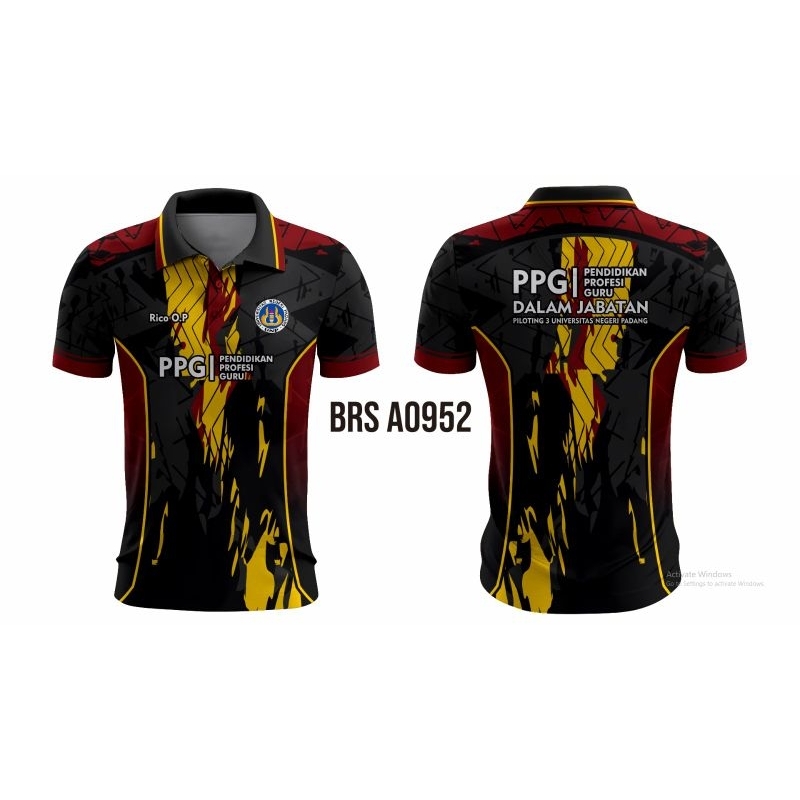 JERSEY BAJU SERAGAM PPG/ PJOK/ PJOK TERBARU PREMIUM FREE CUSTOM DESAIN