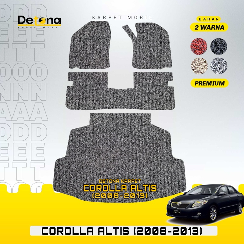 Karpet Mobil Mie PREMIUM TOYOTA COROLLA ALTIS 2008-2013 / Karpet Mie TOYOTA COROLLA ALTIS 2008-2013