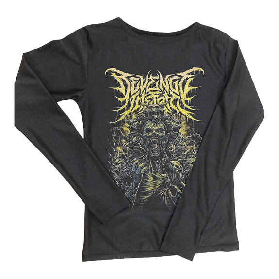 Kaos Revenge The Fate Tshirt Hitam Tangan Panjang Unisex Casual Bahan 100% Cotton Black | Size S M L