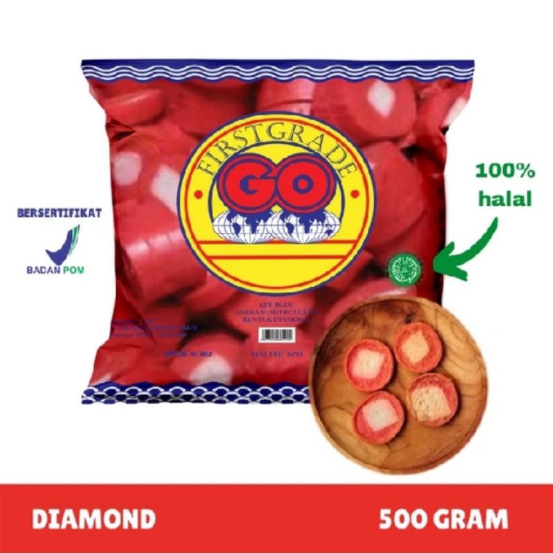 

GO BAKSO IKAN DIAMOND ISI 40PCS 500GR