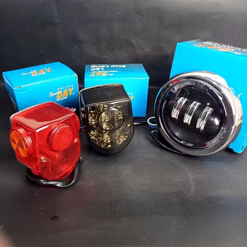 Lampu Depan LED Honda C70 plus Stoplamp C70 LED import plus sein LED