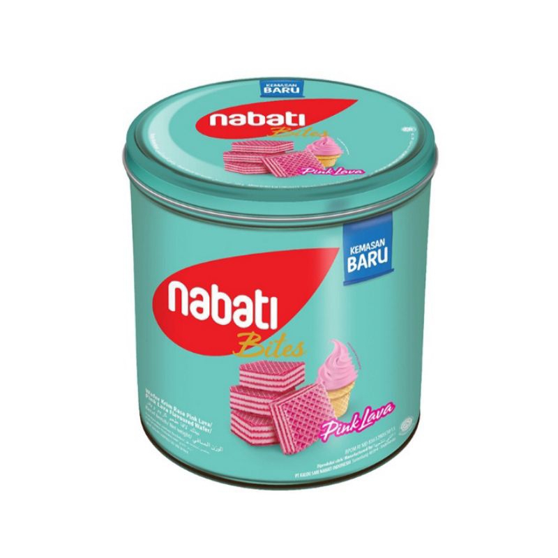 

nabati bites wafer pink lava kaleng 287 gr