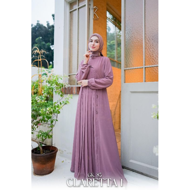 Dress Gamis GK.83 CLARETTA 1 by Luna hijab indonesia