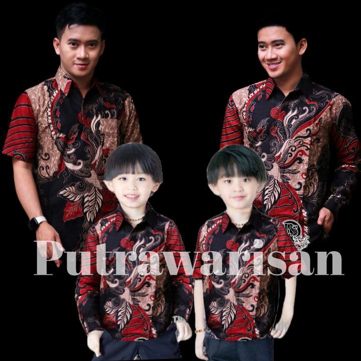 Kemeja Batik Motif Sangkuriang Merah