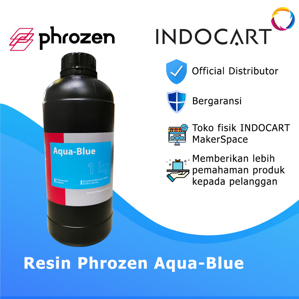 INDOCART Tinta Resin 3D Printer Resin Phrozen Aqua 1kg-IndoCart 3D