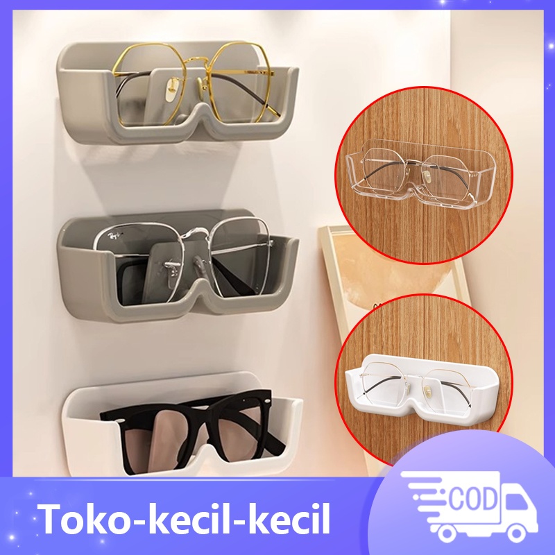 10Pcs Rak Kacamata Tempel Dinding /Rak Kacamata Akrilik /Rak Kacamata Dinding