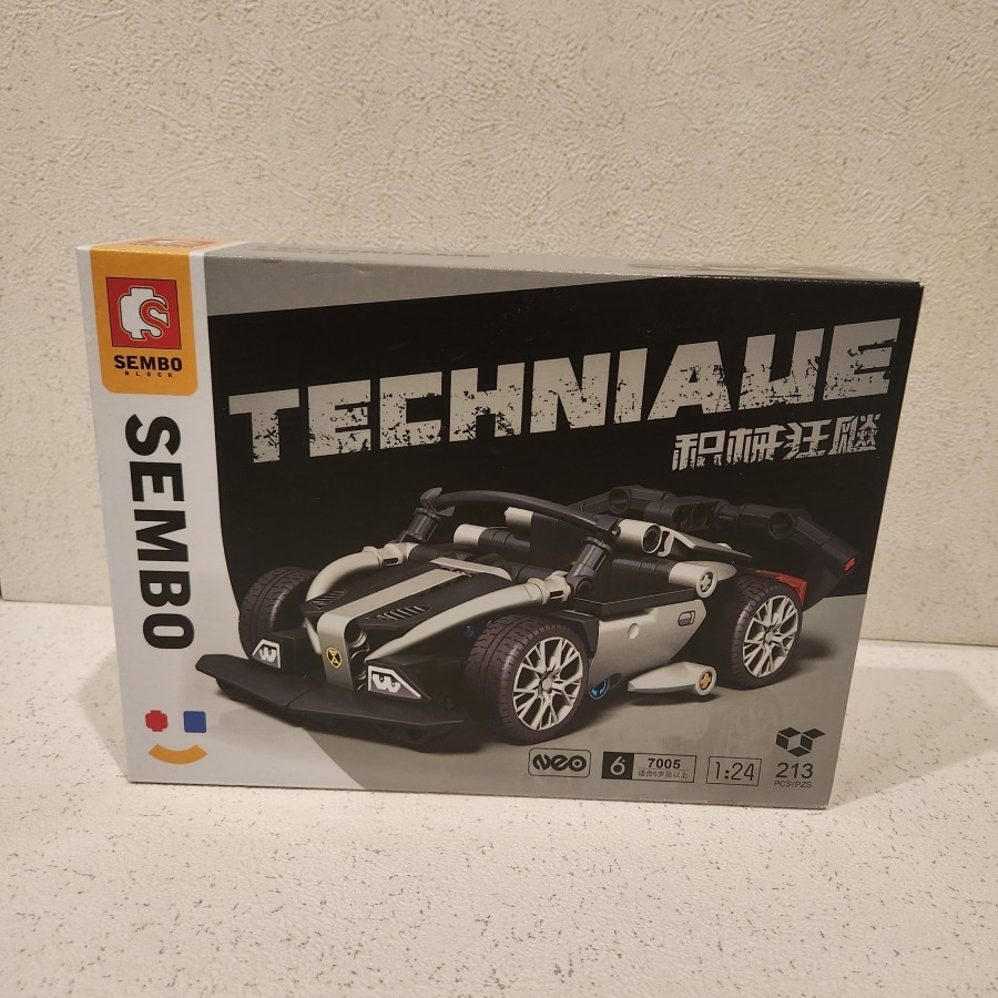 KKV Sembo Block Techniaue Black Sport Car / Mainan Lego Mobil Sport
