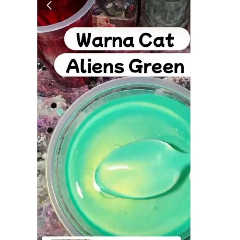 Warna Cat Aliens Green Cat Motor Mobil