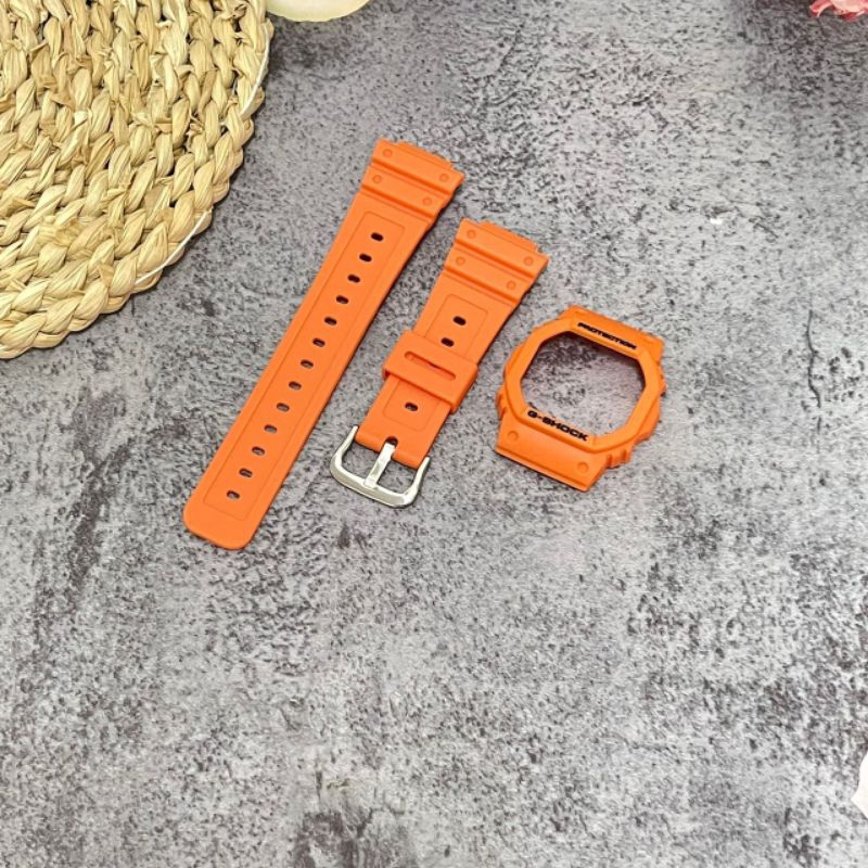 BNB G-SHOCK DW5600 SOLID ORANGE