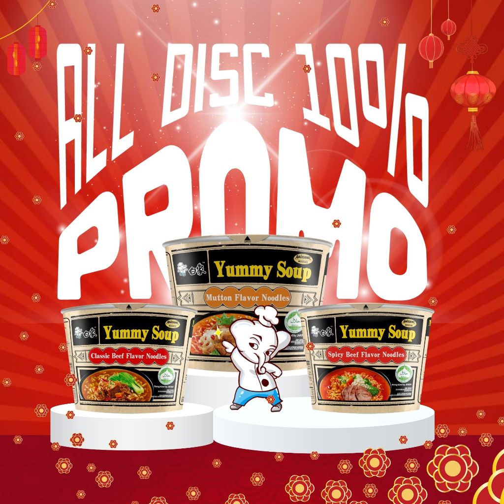 

DISKON 10% - Yummy Soup Cup Beef Series