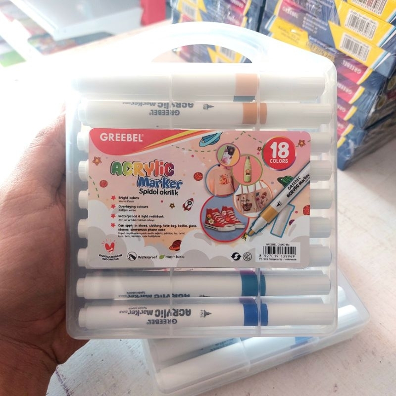 

Spidol Akrilik Greebel Marker Set GMAS 18 Warna