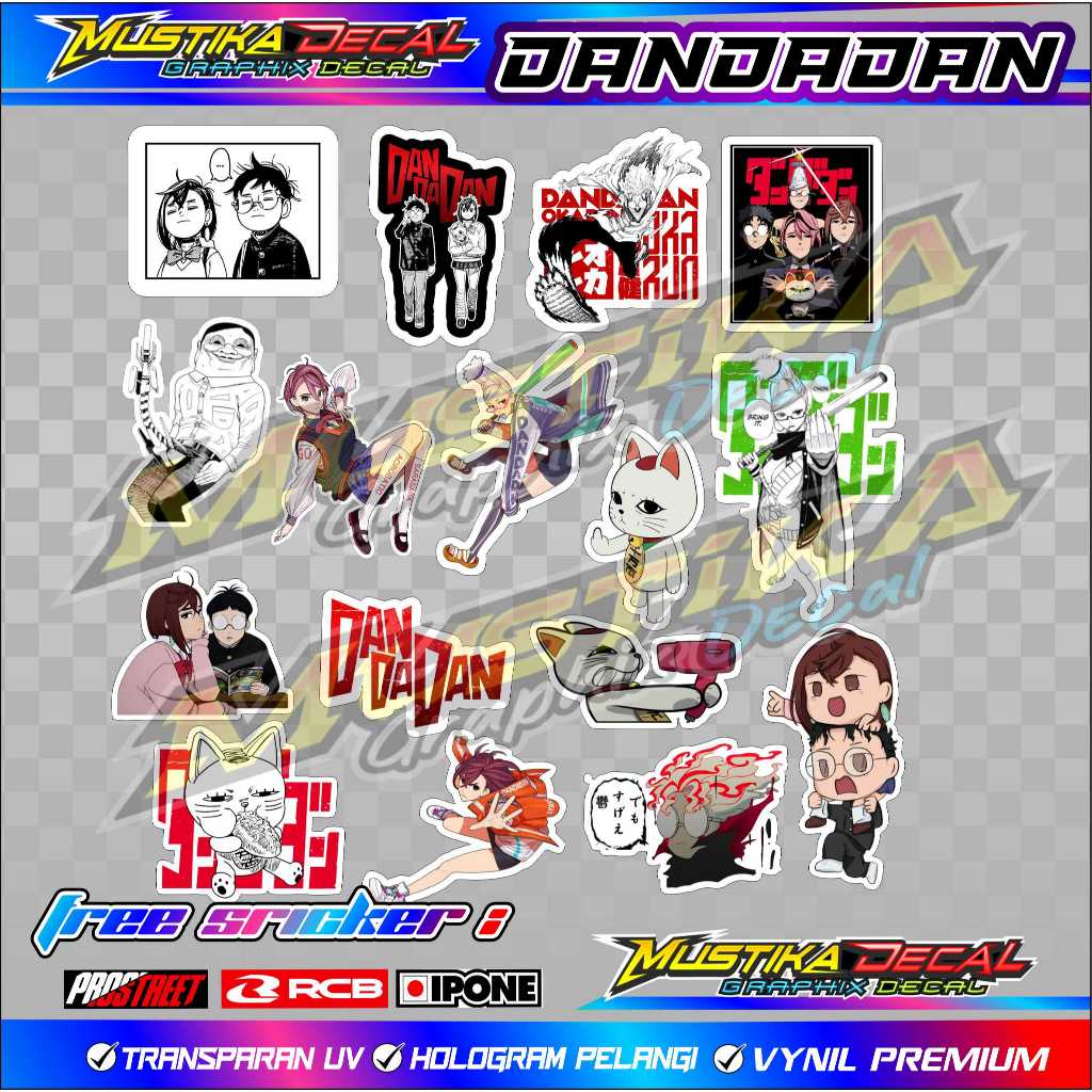 

STIKER PACK ANIME HAIKYU DANDADAN PONYO/ STIKER WATERPROOF ANTI AIR