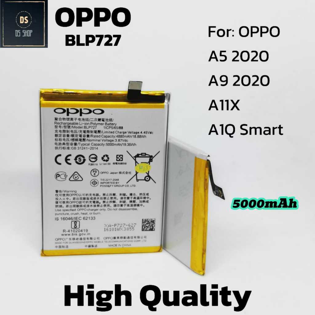 Baterai Oppo A5 2020 A9 2020 BLP727 BLP 727 Original Ori Batrai Batre HP