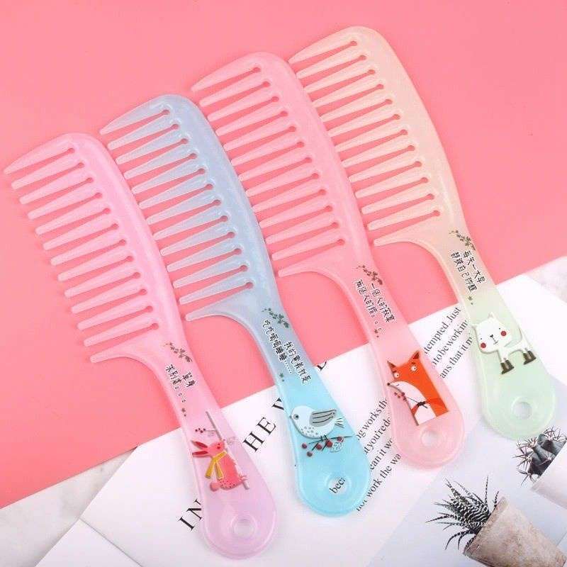 SISIR JARANG BESAR KOREA PREMIUM WARNA LUCU SISIR WANITA MURAH IMPORT RAMBUT IKAL KERITING TEBAL