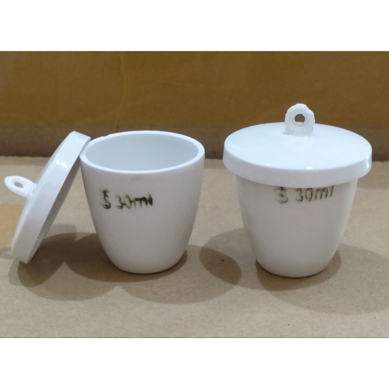 crusible porselain - cawan crusible porclain - krusibel porslen - porselen cawan