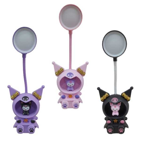 Lampu tidur Lampu Meja Kuromi + Serutan Pensil 2 in 1