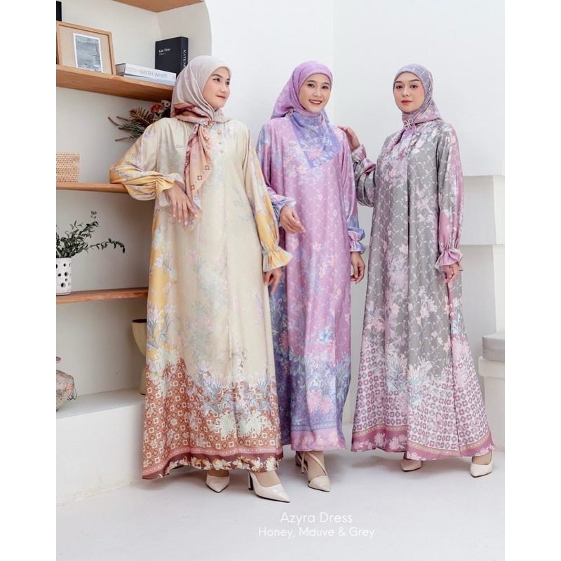 Azyra Dress Silk Gamis DYN Clothingline