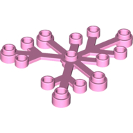 Lego Bright Pink Part 2417 Plant Leaves 6 x 5
