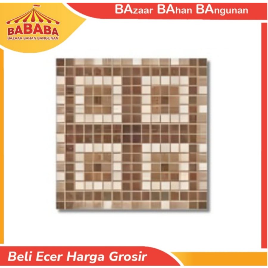 Keramik Lantai Avignon 50x50 Fuji Brown - kw 1