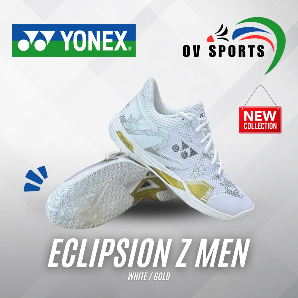 Sepatu Badminton Yonex Eclipsion Z Men -  White / Gold