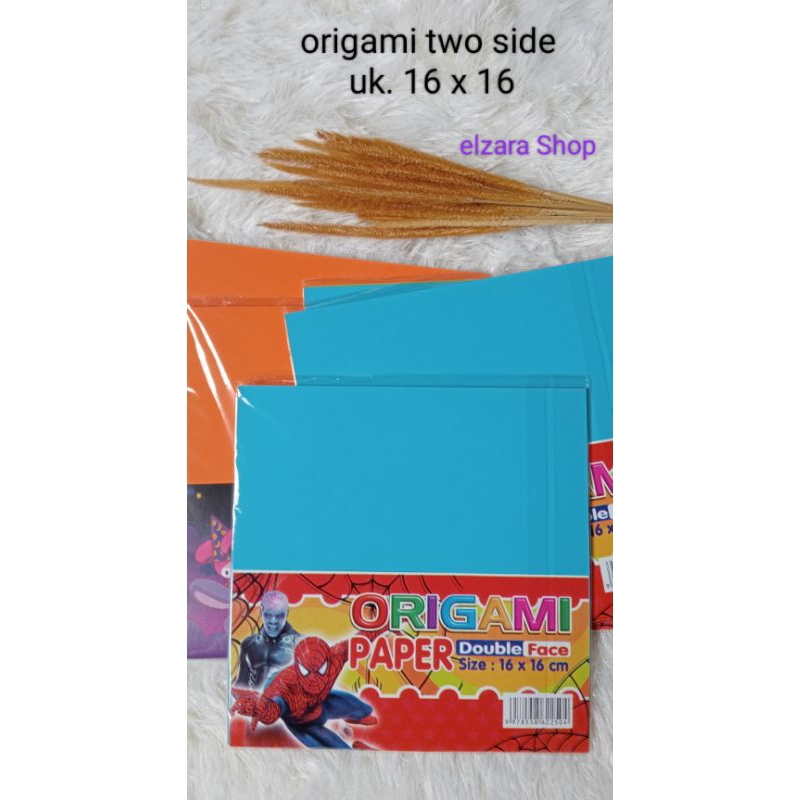 

Origami two side bolak balik ukuran 12*12, 14*14, 16*16