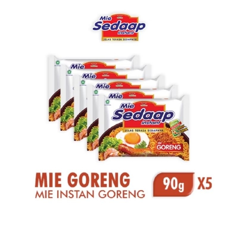 

Mie Sedaap Goreng Instan goreng 90g x5