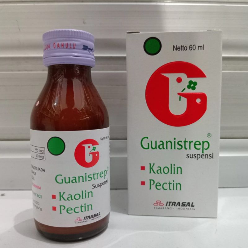 Guanistrep Sirup Kaolin Pectin - obat diare anak