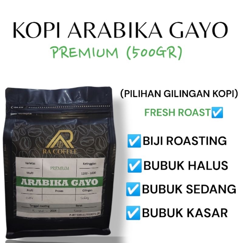 

KOPI ARABIKA GAYO PREMIUM /500GR