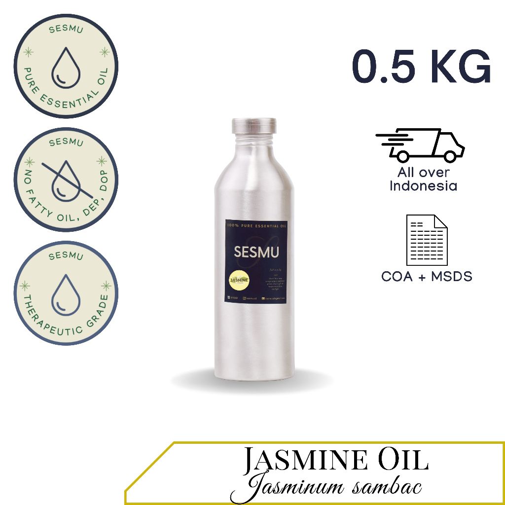 500 GR / 500 ML JASMINE (MELATI) 100% PURE ESSENTIAL OIL / MINYAK ATSIRI