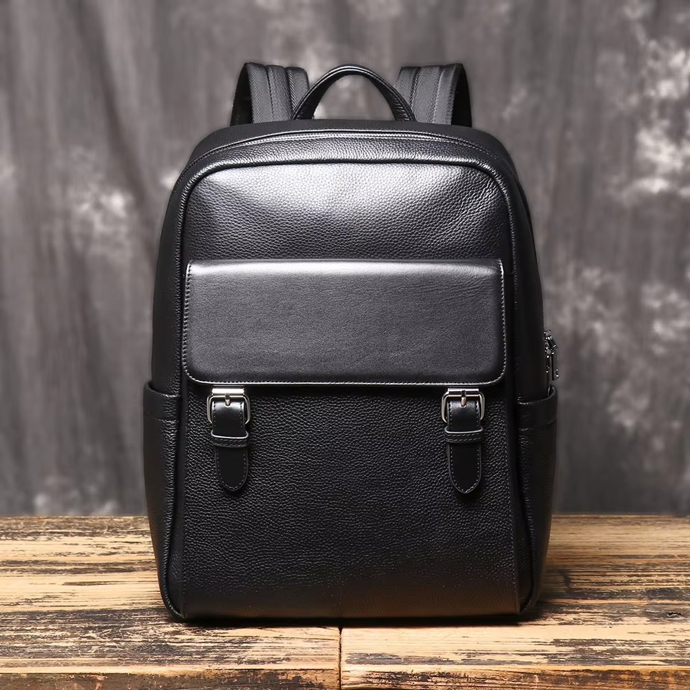 Ransel Kulit Asli Unisex Baru untuk Perjalanan - Tas Ransel Laptop Kulit Asli