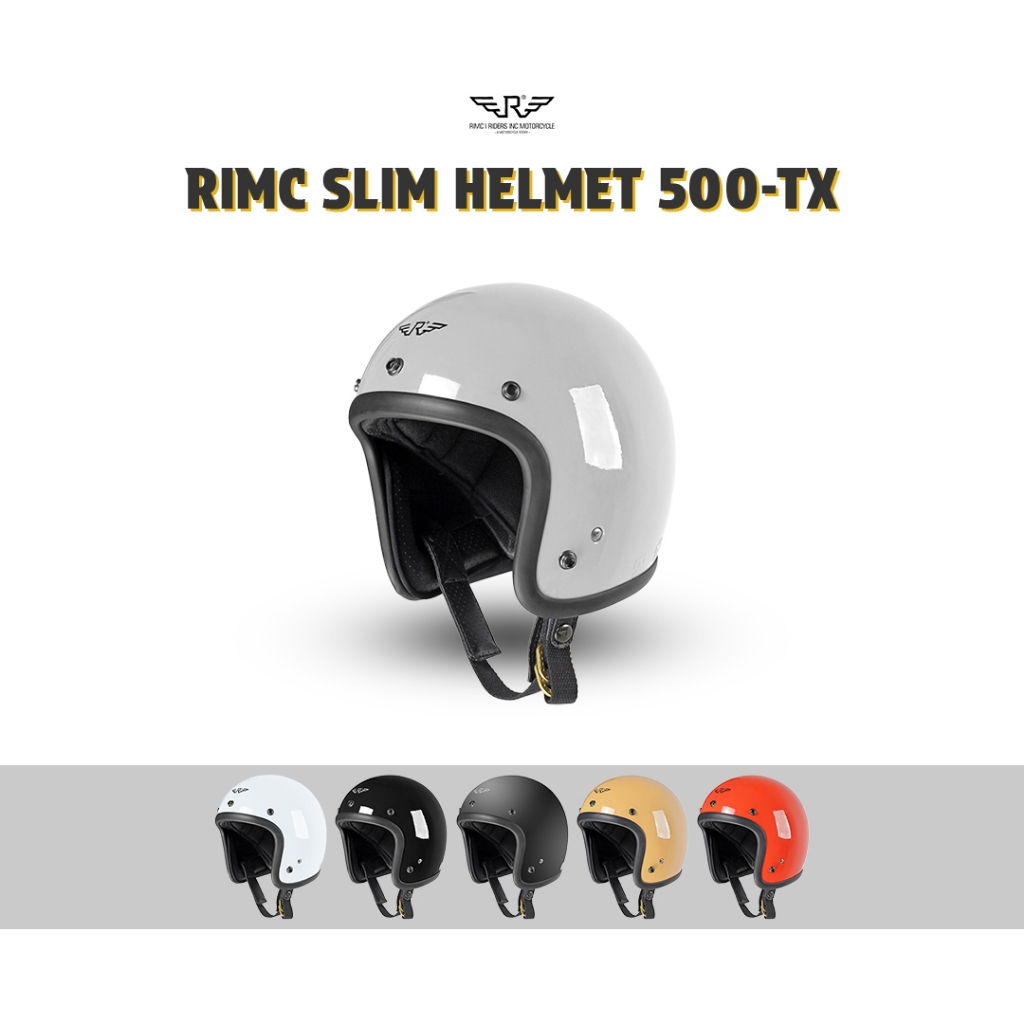 RIMC Helm 500-Tx Slim Helmet - Helm Retro Slim Head SNI Premium Helmet Motorcycle