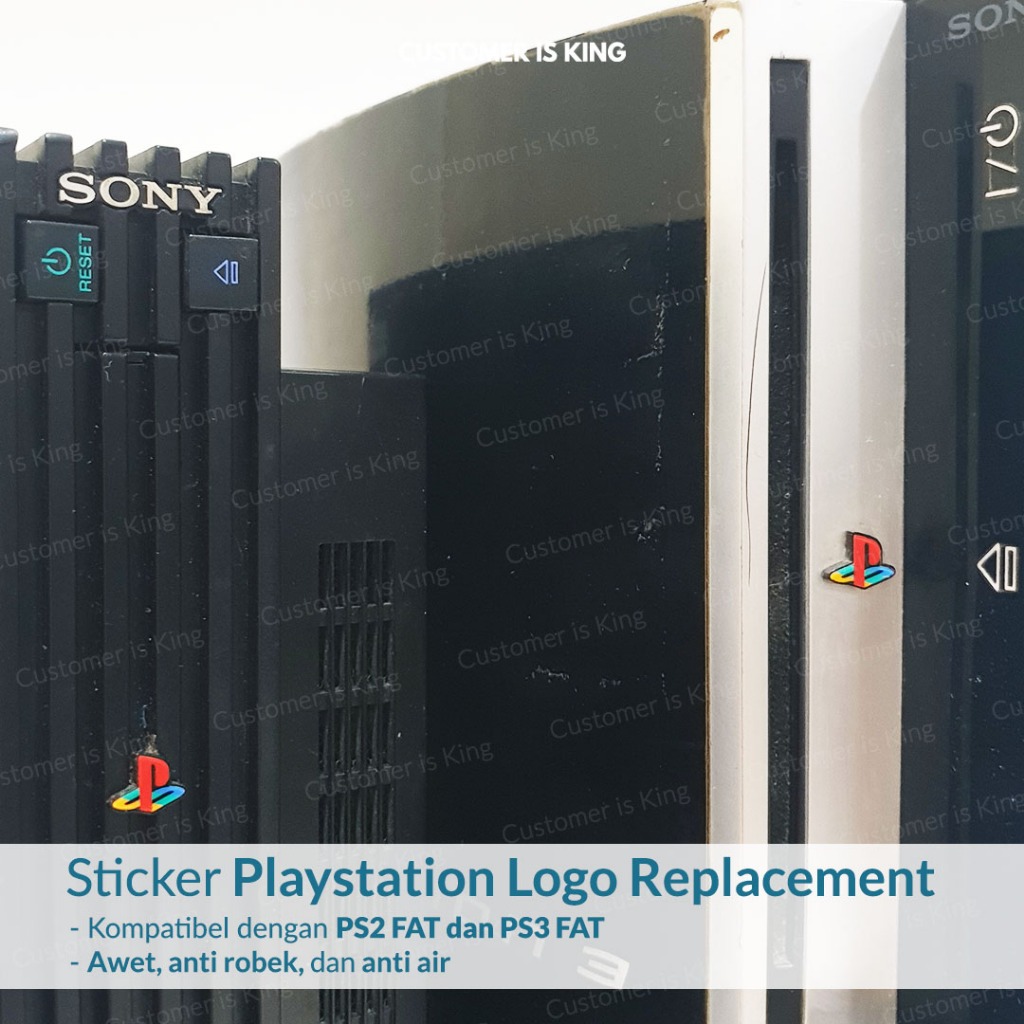 

Stiker Sticker Playstation Logo Replacement Pengganti PS2 PS3 FAT