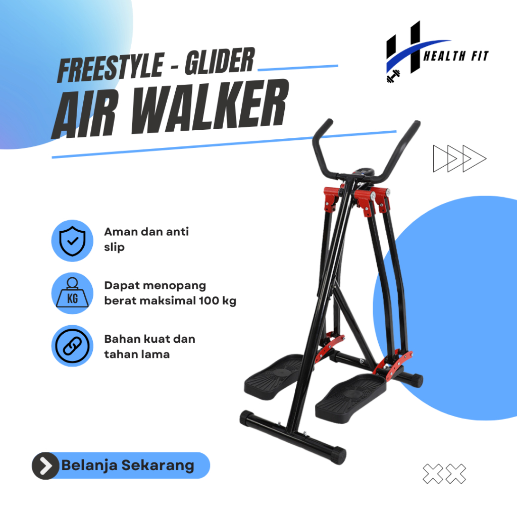 HEALTHFIT Alat Fitness Air Walker Freestyle Glider Slimstrider Sports