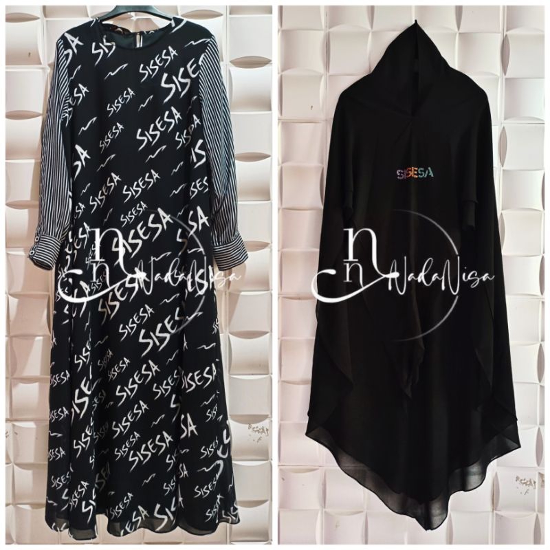 [NADANISA] SISESA SET DRESS HITAM || PRELOVED