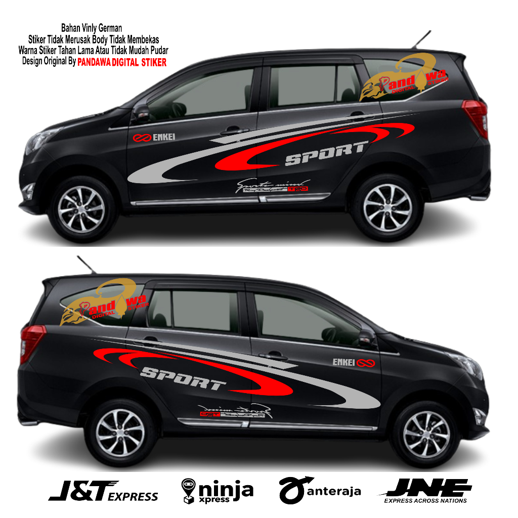 Stiker mobil sigra sticker mobil sigra cuting stiker body mobil sigra