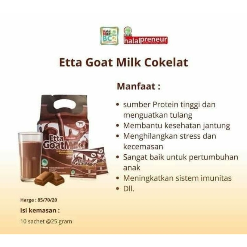 

Etta Goat Milk coklat