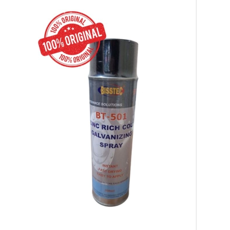 Cold Galvanize Spray BT-501 Bisstec. cat anti karat galvanis