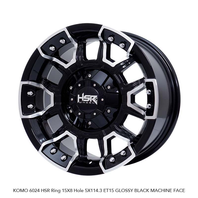 Velg Mobil Hilux Single R15 Lebar 8 Pcd 5x114,3 Velg Hsr Wheel Komo