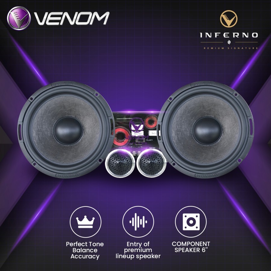 Venom Inferno Speaker VIN 6E Speaker Mobil 6inch