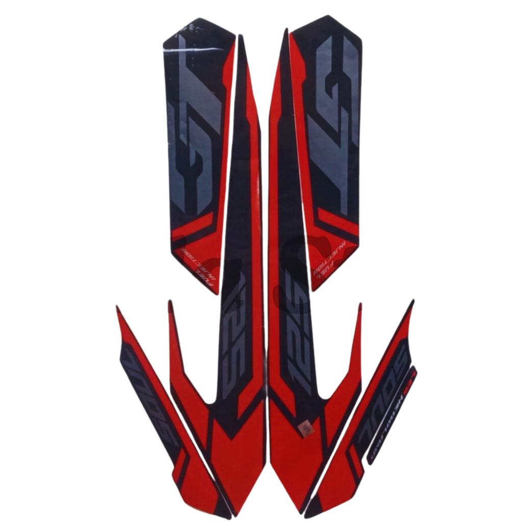 STIKER STRIPING HONDA MIO SOUL GT 2015 HITAM MERAH FULL STIKER LIS BODY MOTOR MIO SOUL GT 2015