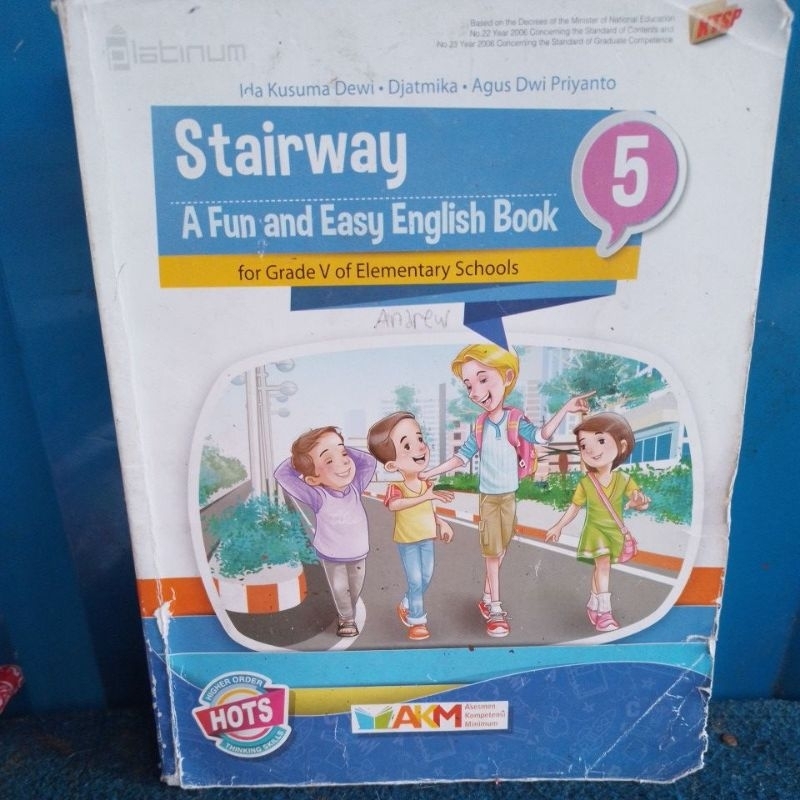 BUKU STAIRWAY A FUN AND EASY ENGLISH BOOK KELAS 5 SD AKM