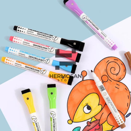 

Spidol Sepidol Color Whiteboard Marker Peralatan Perlengkapan Alat Tulis Gambar Papan Tulis 8 Warna Terang Cepat Kering