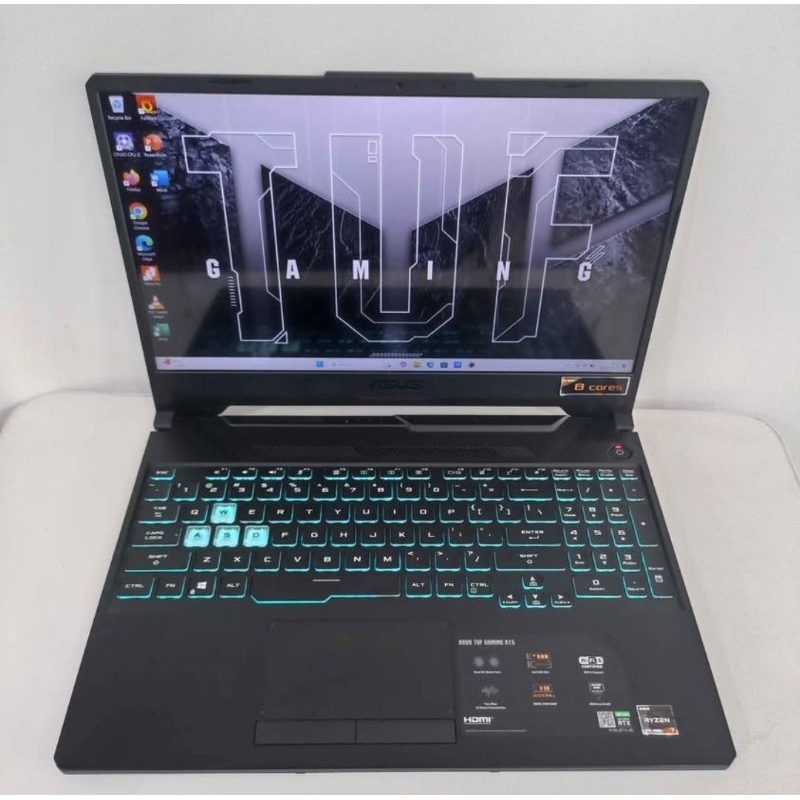 Laptop Bekas Merek Asus TUF Gaming Ryzen 7 4800H RTX 3050 RAM 16GB SSD NVME 512GB Fullset