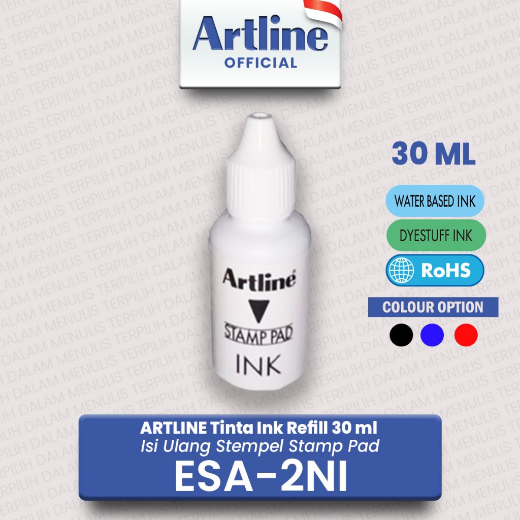 

(LIVE) ARTLINE Tinta Stamp Pad INK 30 ml ESA-2NI (2)