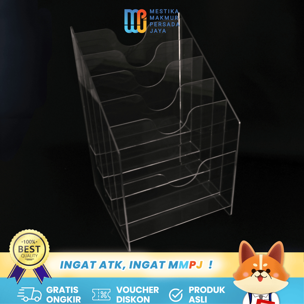 

Rak Brosur Acrylic 5 Tingkat A4 – Display Elegan untuk Brosur, Majalah, dan Katalog 5839507