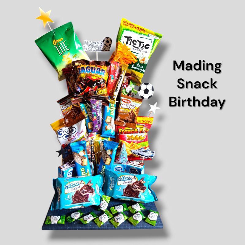 

mading snack birthday hadiah ultah hampers kekinian hampers snack