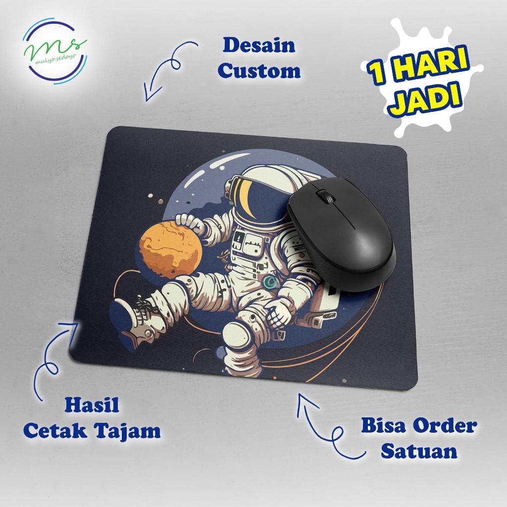 MOUSE PAD CUSTOM / MOUSEPAD CUSTOM - Mouse Pad Mousepad Custom Full Print (Bisa Satuan)