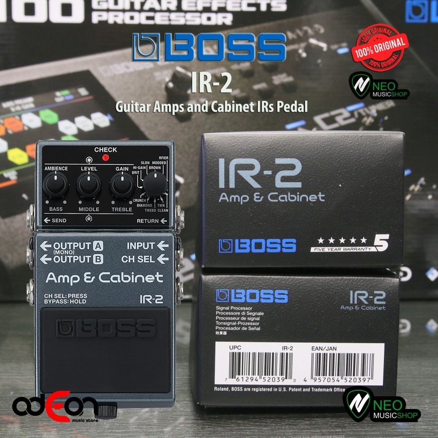 BOSS IR-2 IR2 Amp and Cabinet Simulator Pedal