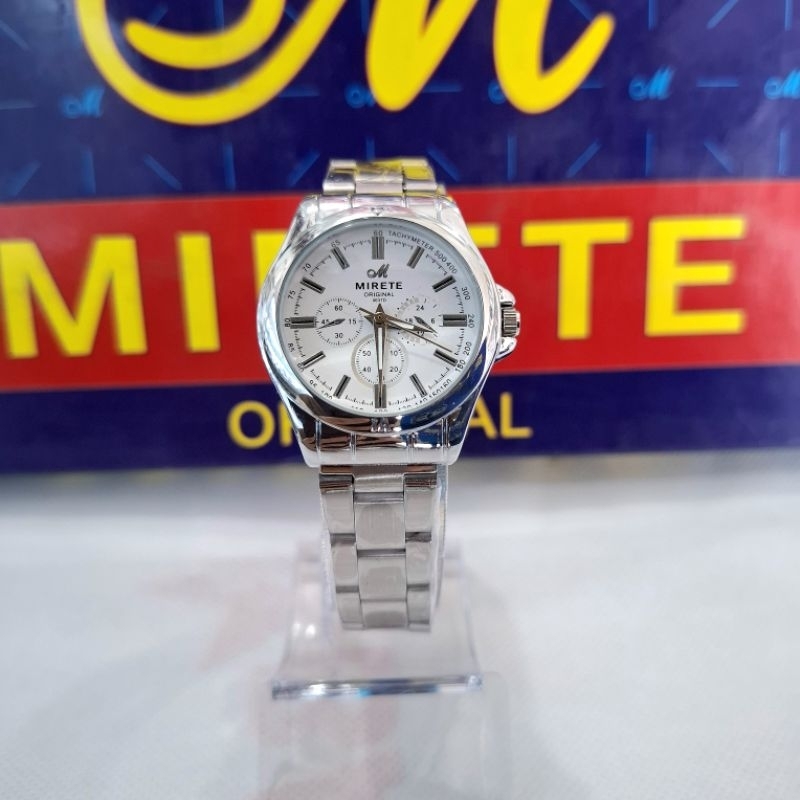 Jam Tangan Wanita Mirete Stainless Steel Analog Fashion